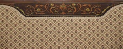 Marquetry Inlaid mahogany settee