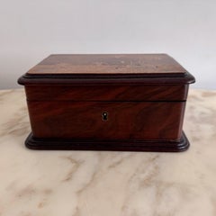 Marquetry Jewelry Box by Émile Gallé, Naturalistic Decor