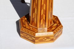 Lampada a intarsio, Wood Design/One d'epoca, anni '50, Mobili Antichi