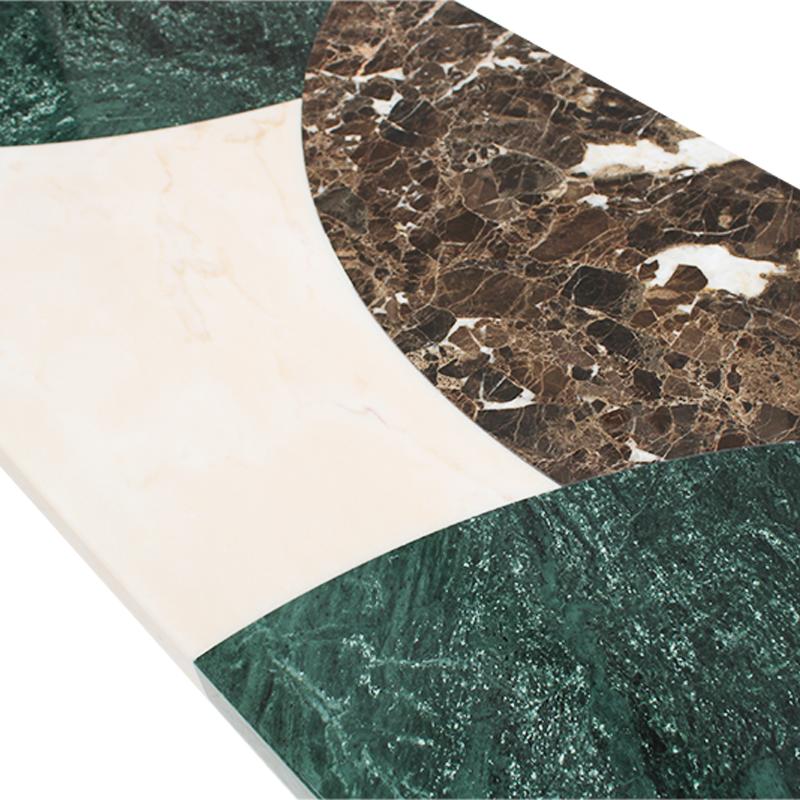 Marquetry Marble Console by L.A. Studio, Spain For Sale 3