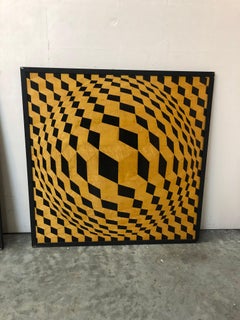 Palla ottica intarsiata, 1950, Francia, Materiali: Wood e ferro