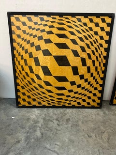 Palla ottica intarsiata, 1950, Materiali: Wood e ferro, Francia