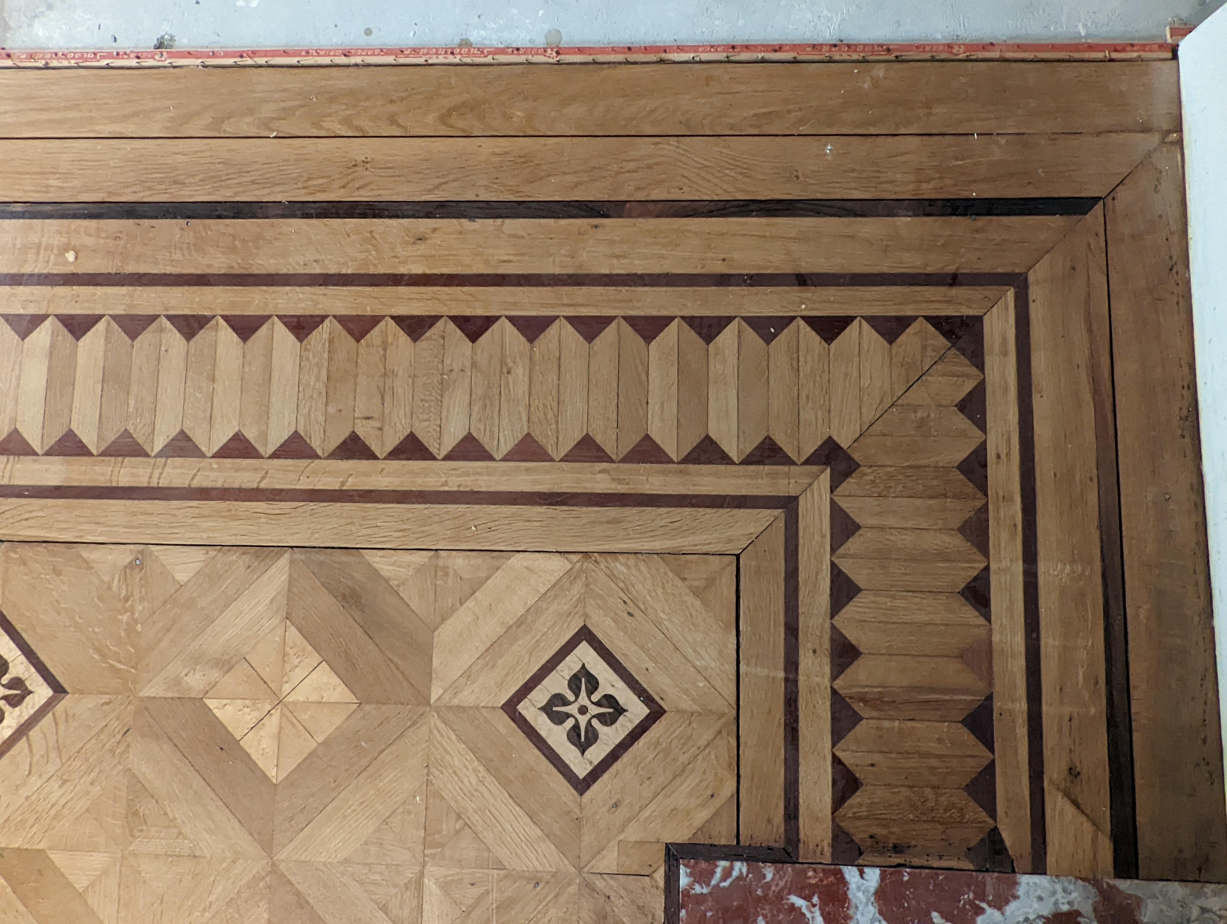 Marquetry parquet. Late 19th century For Sale 1