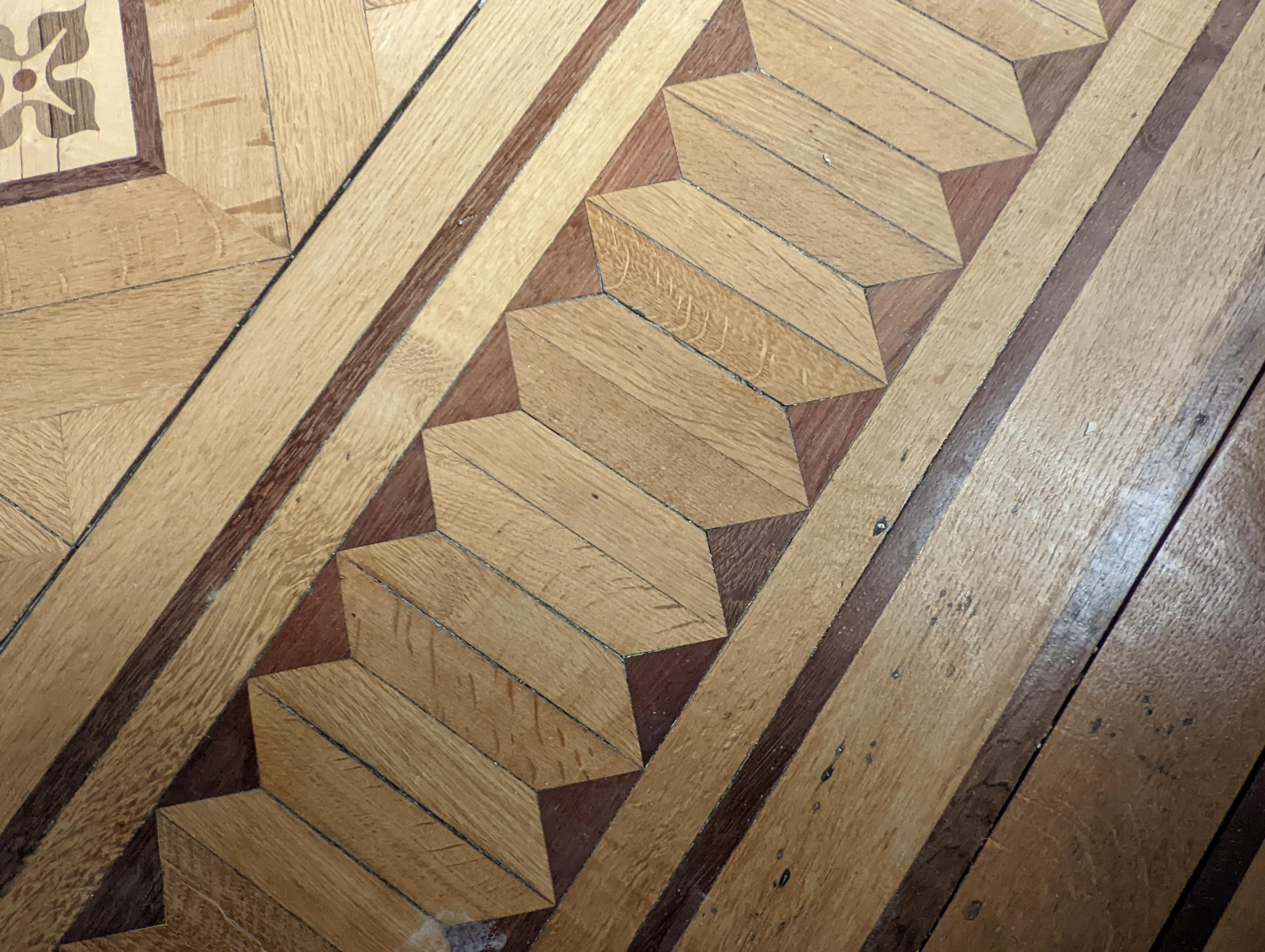 Marquetry parquet. Late 19th century For Sale 2