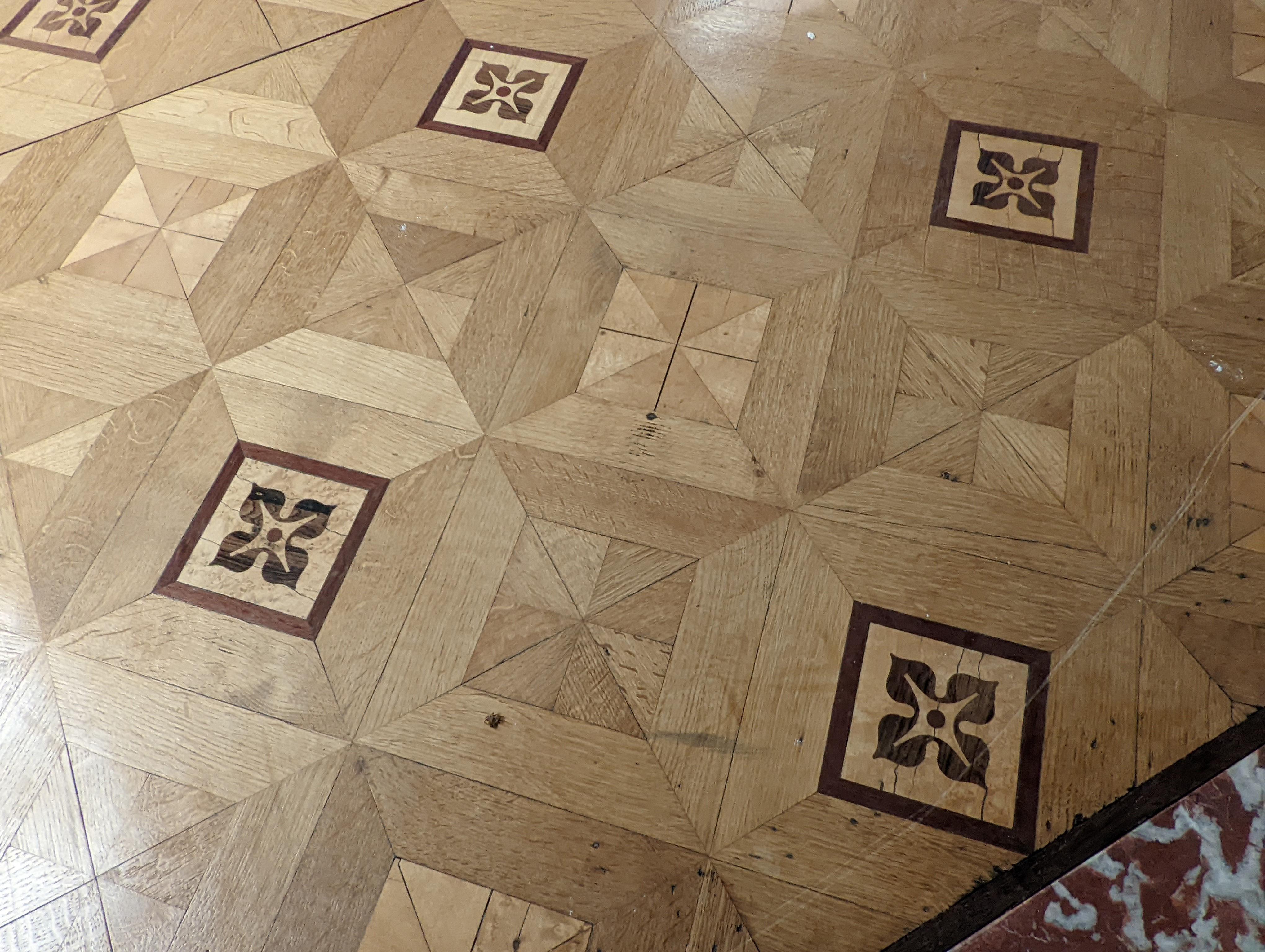 French Marquetry parquet. Late 19th century For Sale