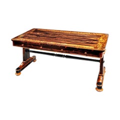 Marquetry Regency Library Table