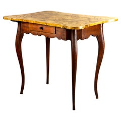 Marquetry French Rococo Table, Late 18th Century