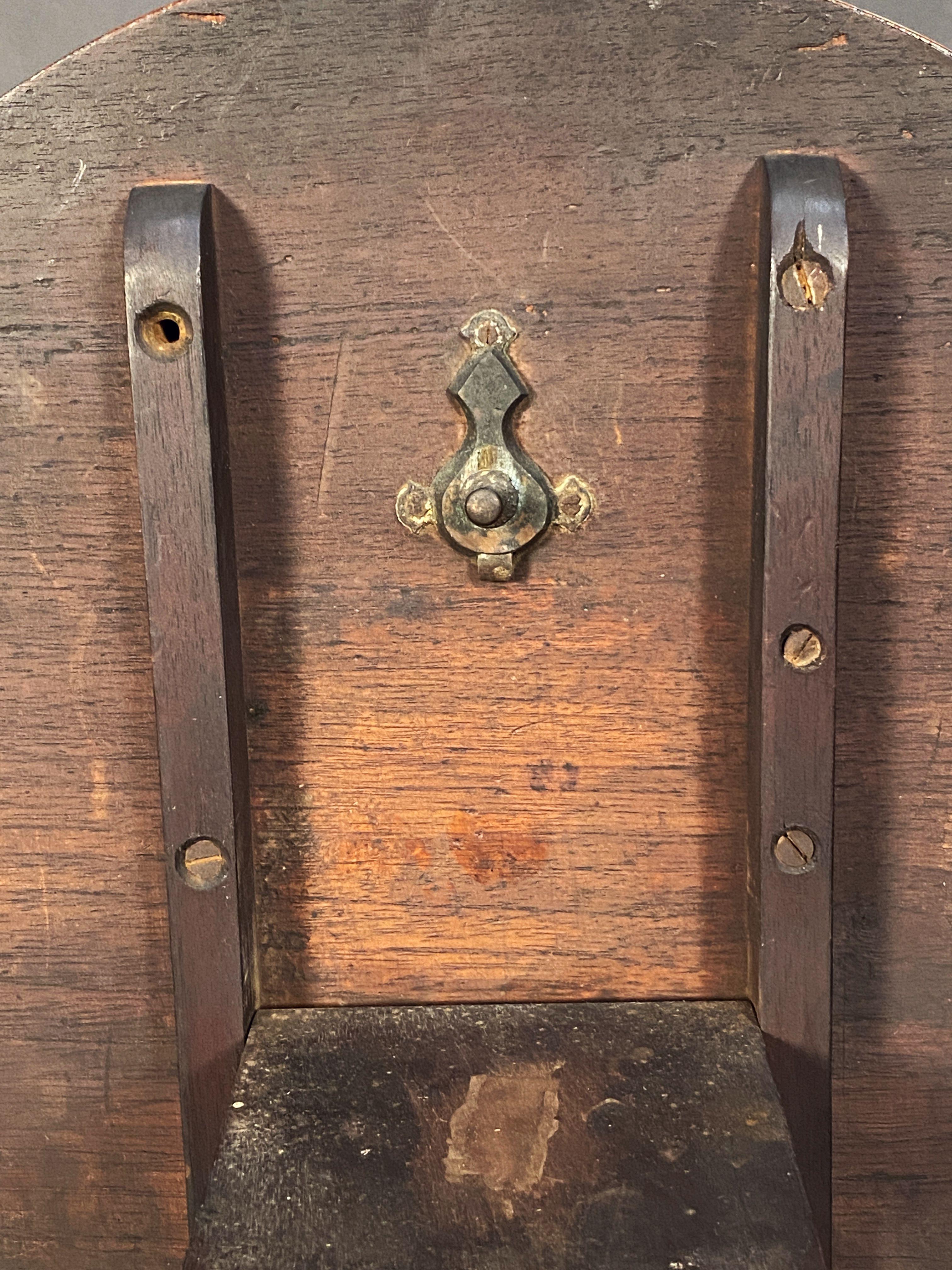 Marquetry Round Top Tripod Table from England 3