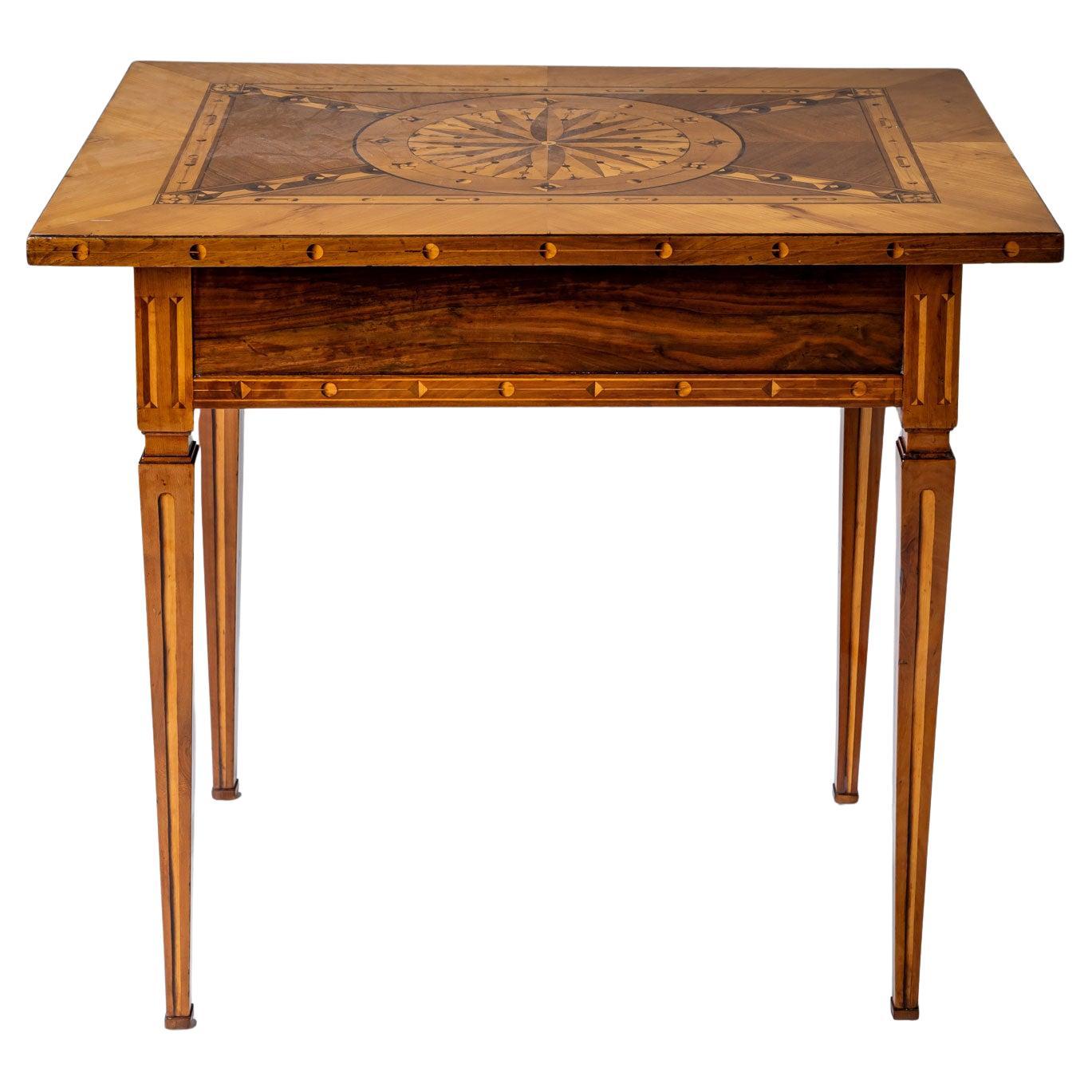 Marquetry Side Table, Austria, late 18th century