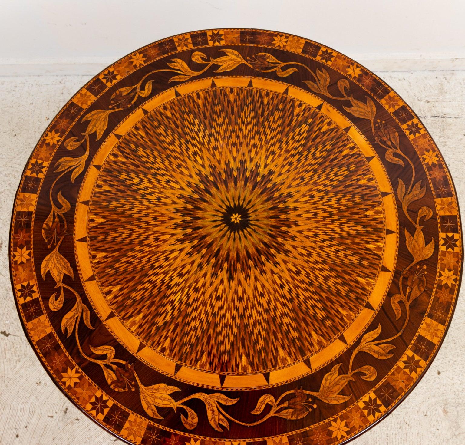 Louis XVI Marquetry Side Table For Sale