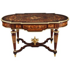 Marquetry Table in Louis XIV Style