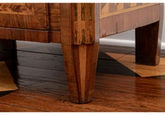 Marquetry Three Drawer Stand with Breccia Stone Top