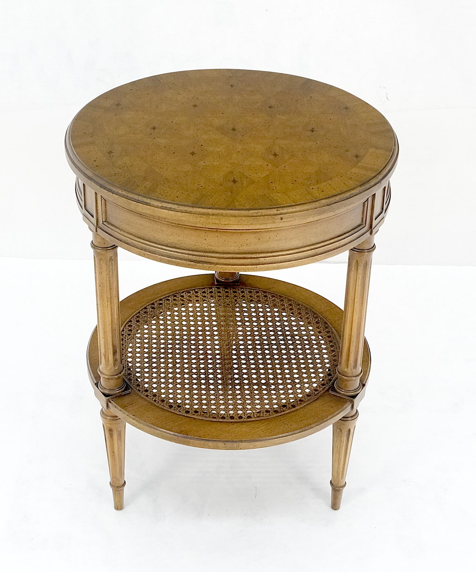 Marquetry Top zwei Tier Cane Regal 18