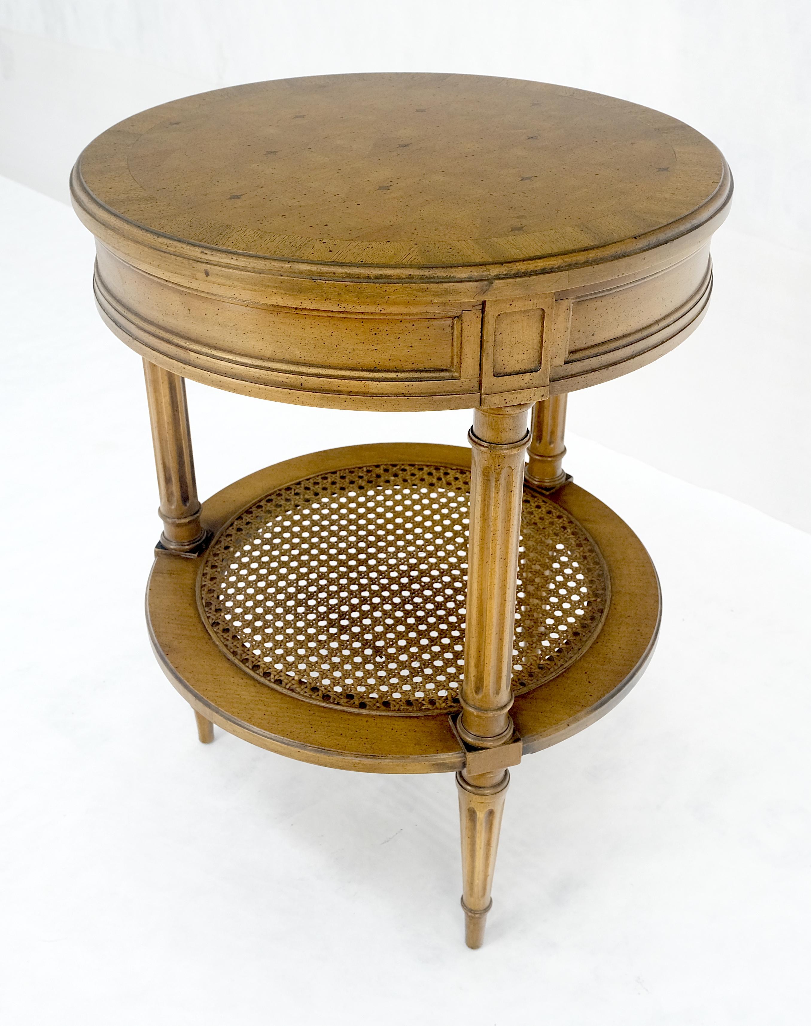 Marquetry Top zwei Tier Cane Regal 18