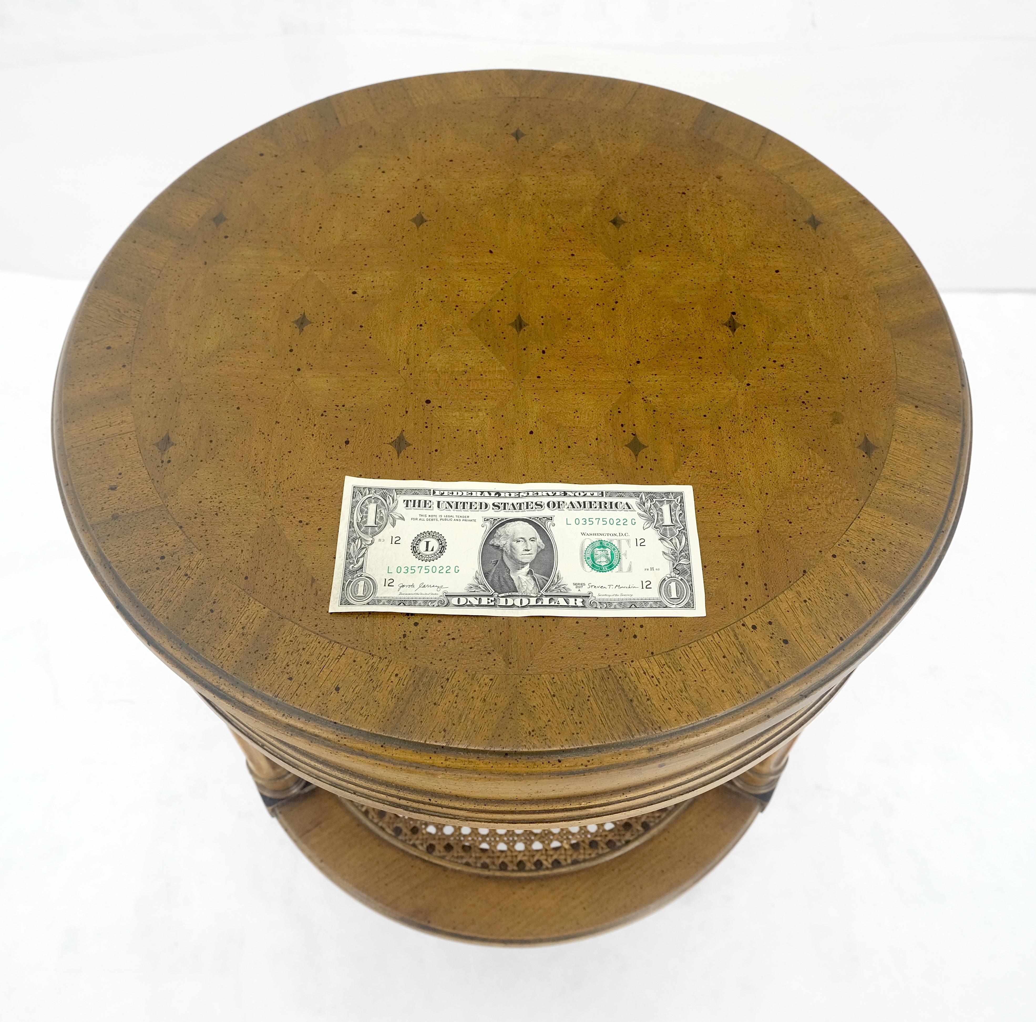 Marquetry Top zwei Tier Cane Regal 18