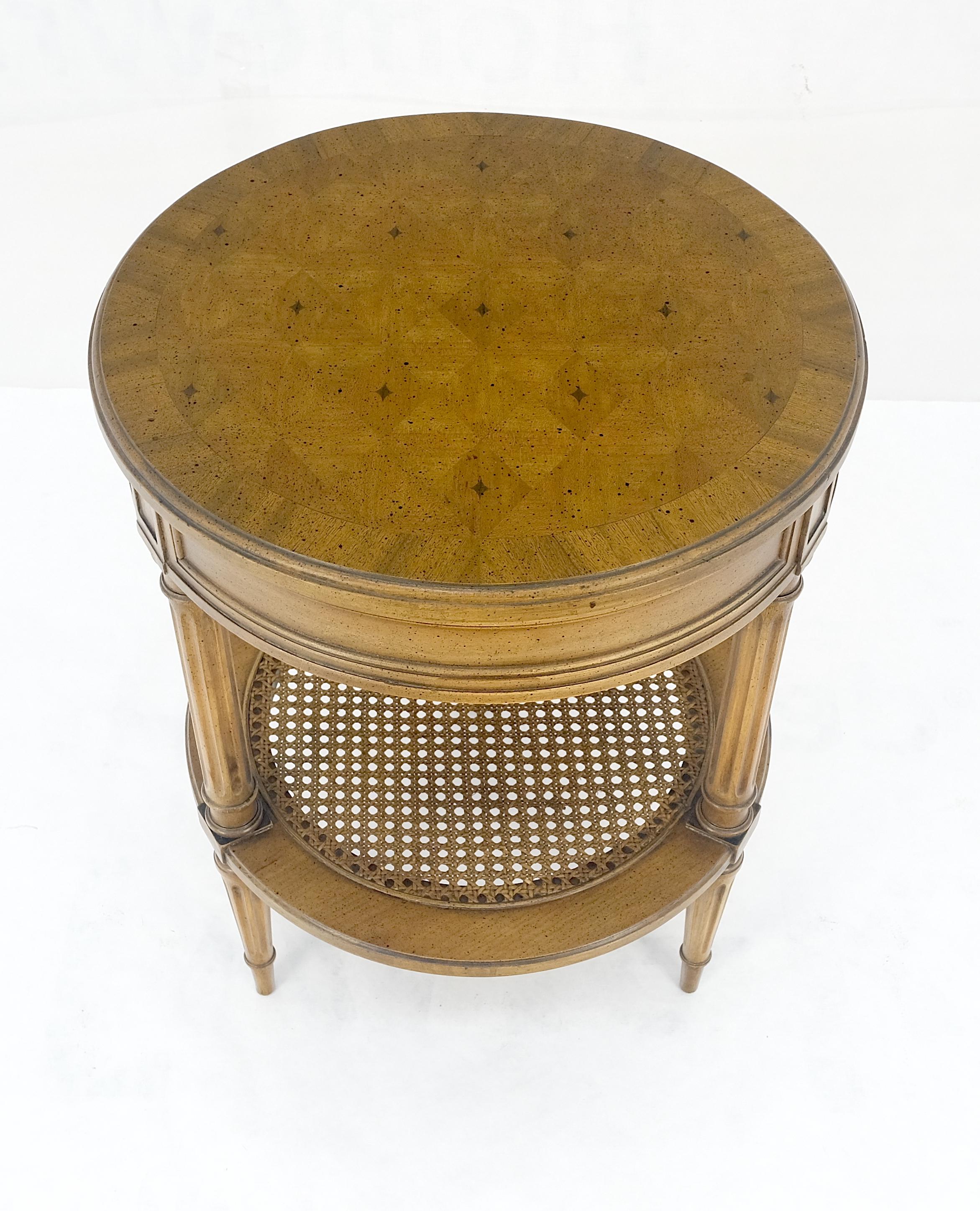 Marquetry Top zwei Tier Cane Regal 18