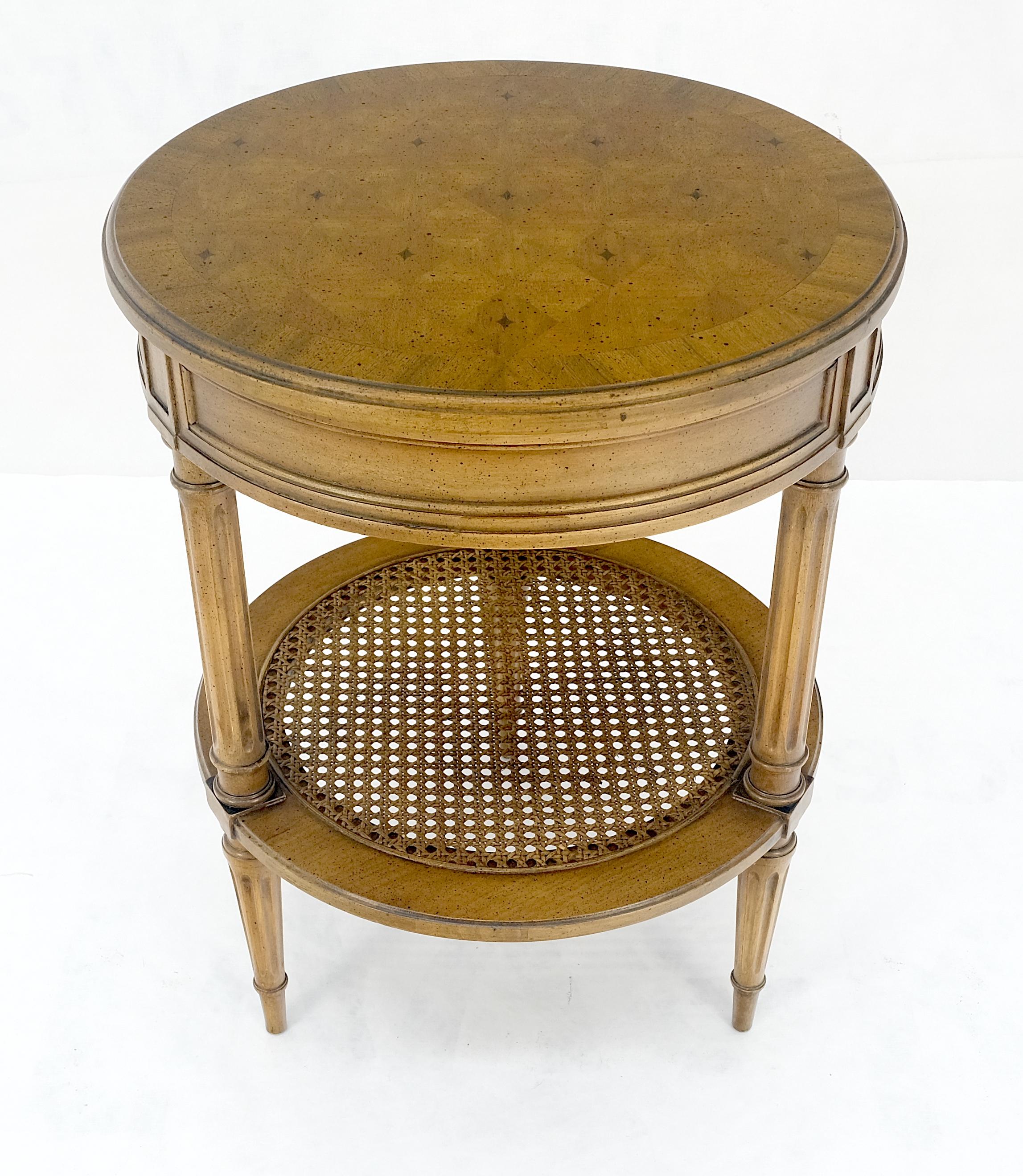 Marquetry Top zwei Tier Cane Regal 18