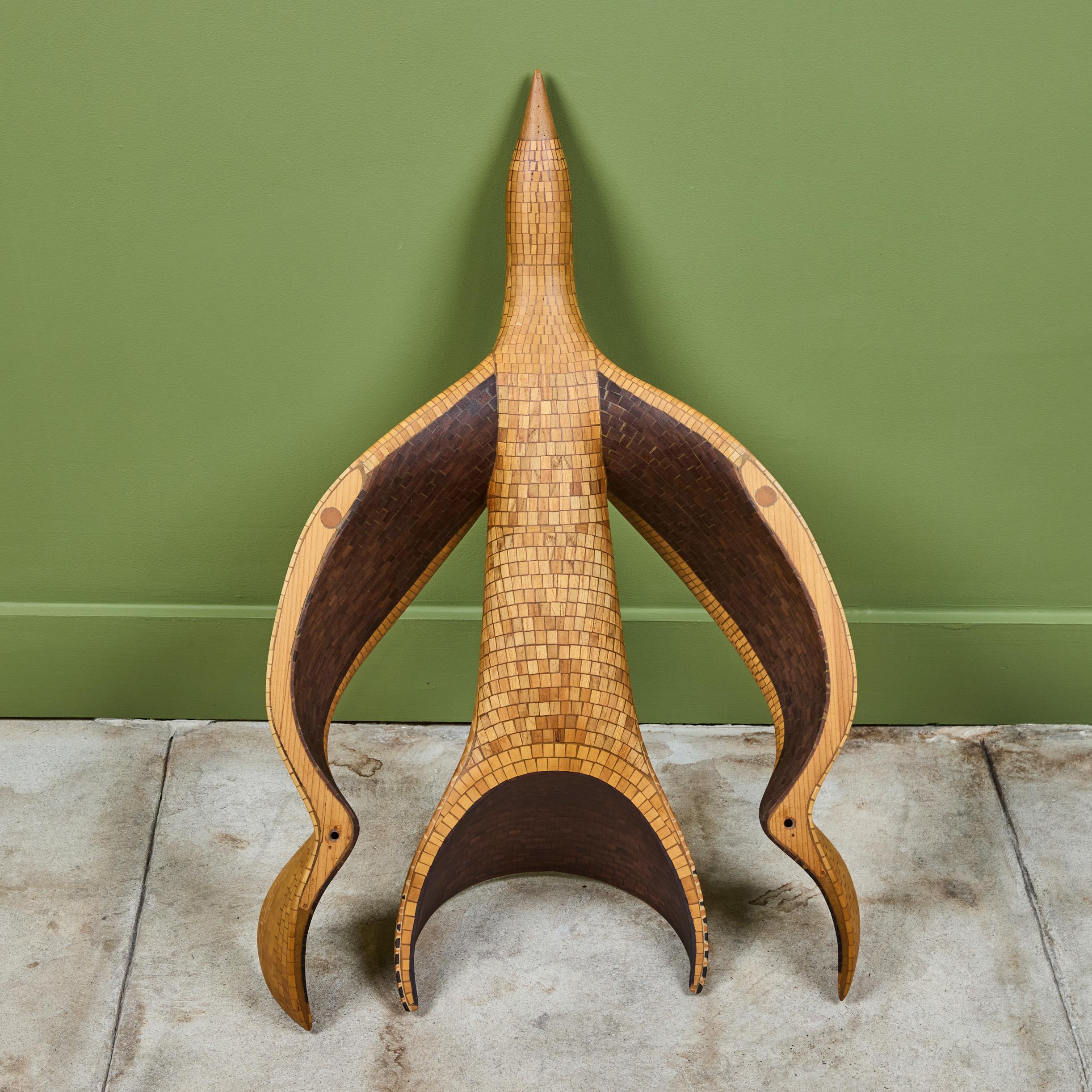 Marquetry Wall Mounted Albatross by Emile Norman 7