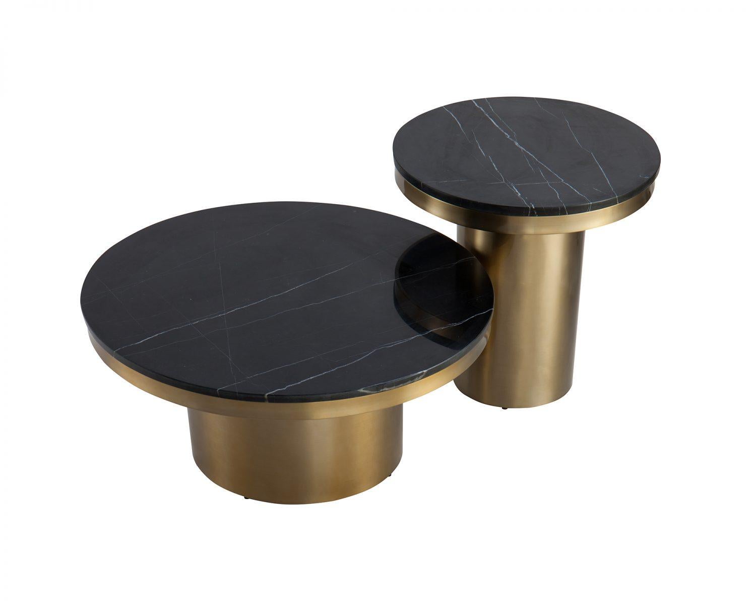 black brass coffee table