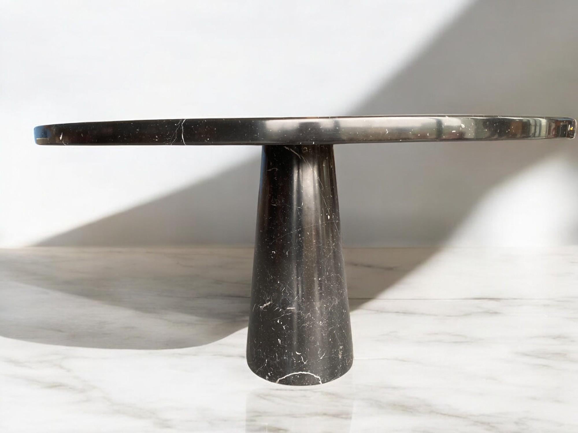 Marquina Marble Table designed by Angelo Mangiarotti for Skipper, Eros series For Sale 9