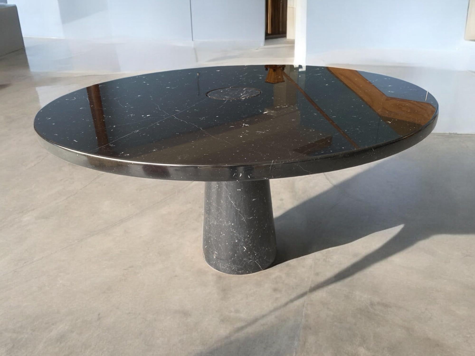 Marquina Marble Table designed by Angelo Mangiarotti for Skipper, Eros series For Sale 10