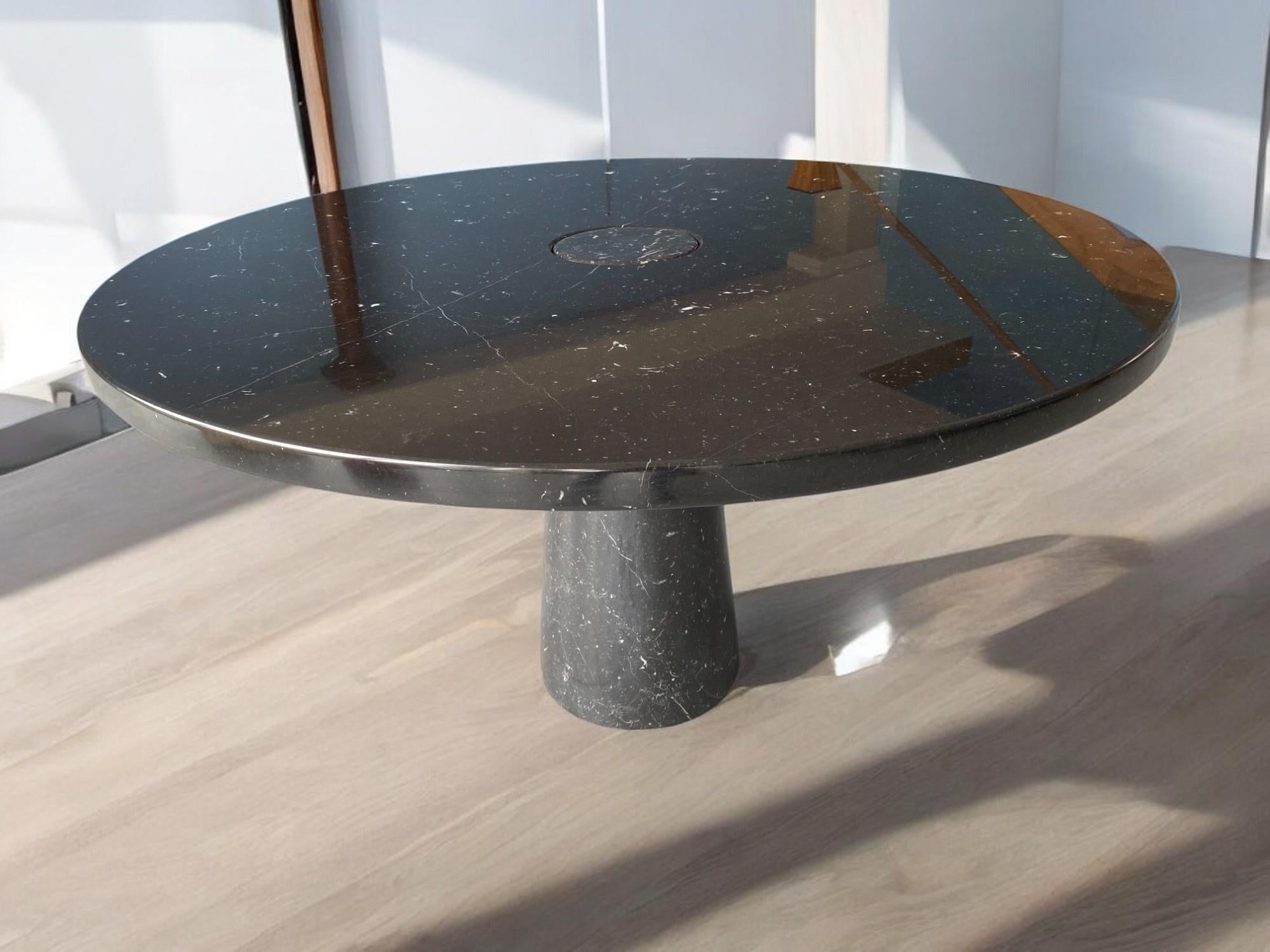 Marquina Marble Table designed by Angelo Mangiarotti for Skipper, Eros series For Sale 11