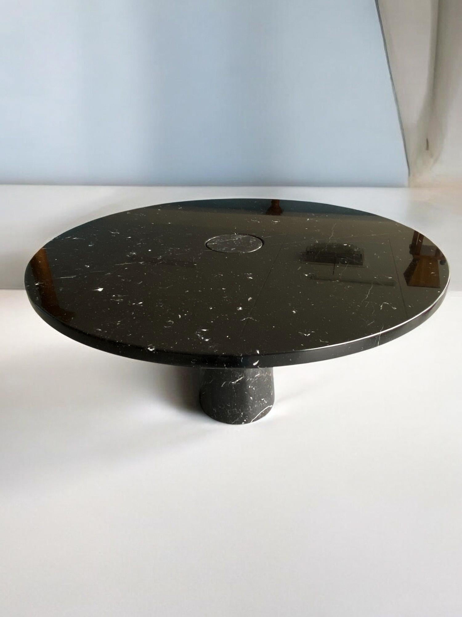 Marquina Marble Table designed by Angelo Mangiarotti for Skipper, Eros series For Sale 3