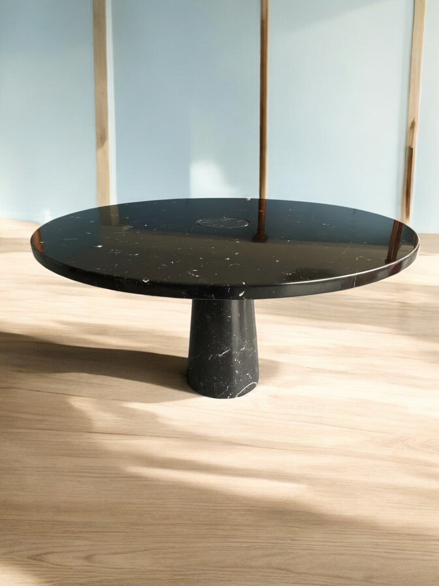 Marquina Marble Table designed by Angelo Mangiarotti for Skipper, Eros series