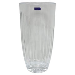 Marquis by Waterford 12" Tall Etched Round Lead Crystal Glass Flower Vase