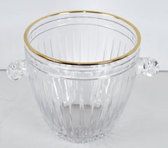 Marquis by Waterford Vintage Crystal Ice Bucket, Hanover 24KT Gold Trim