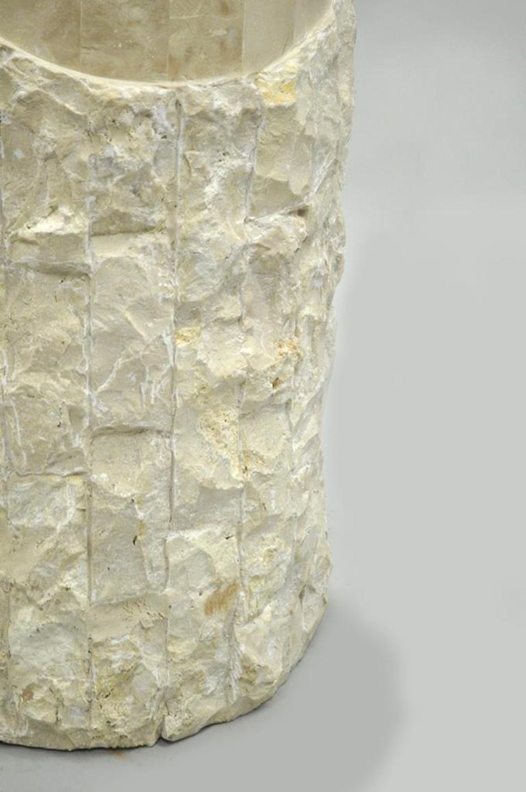 Contemporary Marquis Collection Beverly Hills Snuggling Couple Fossil Ivory Stone Sculpture