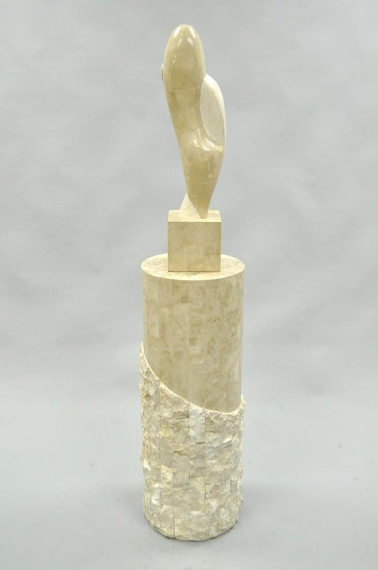 Marquis Collection Beverly Hills Snuggling Couple Fossil Ivory Stone Sculpture 2