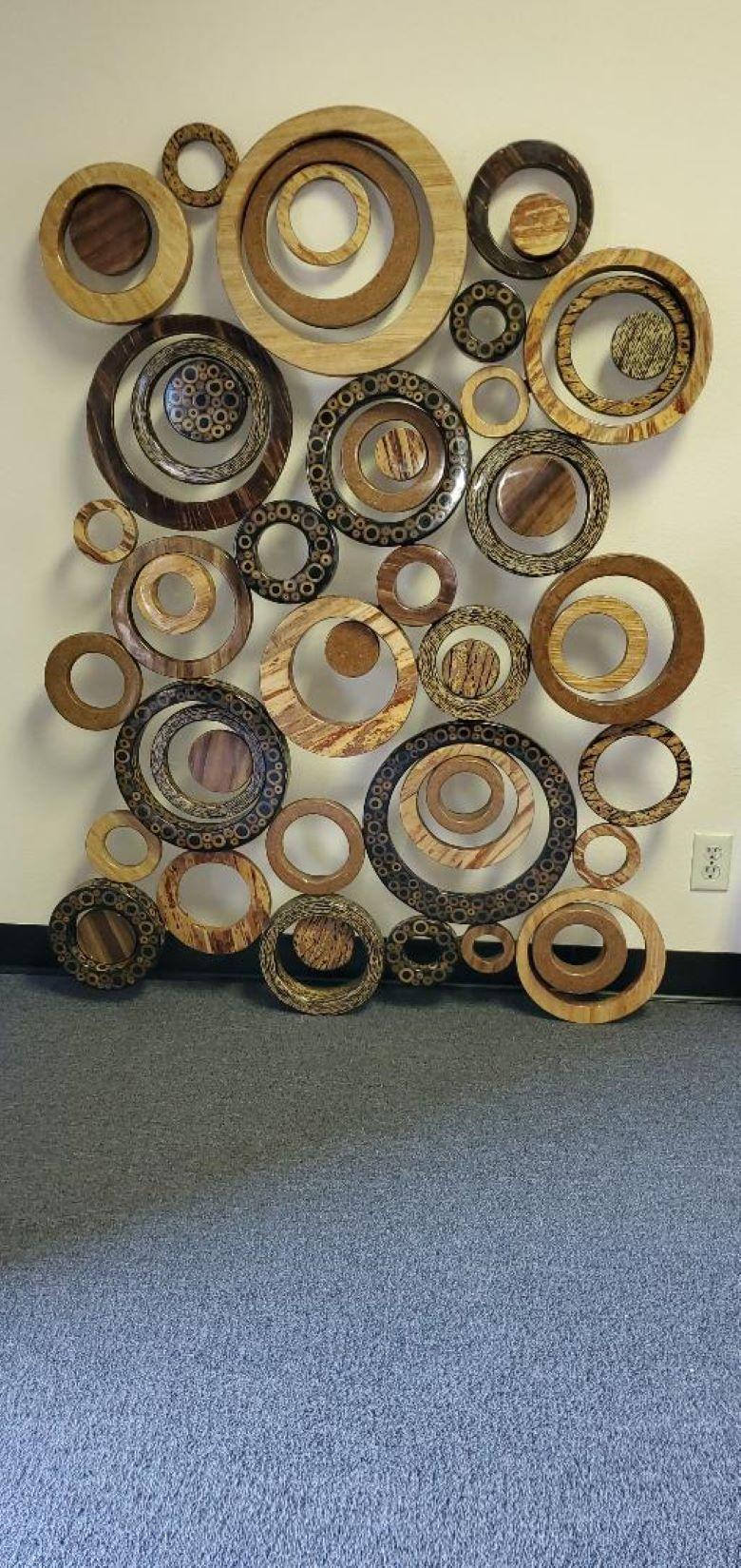 Marquis Collection of Beverly Hills Large Circular Collage Wall Sculpture For Sale 12