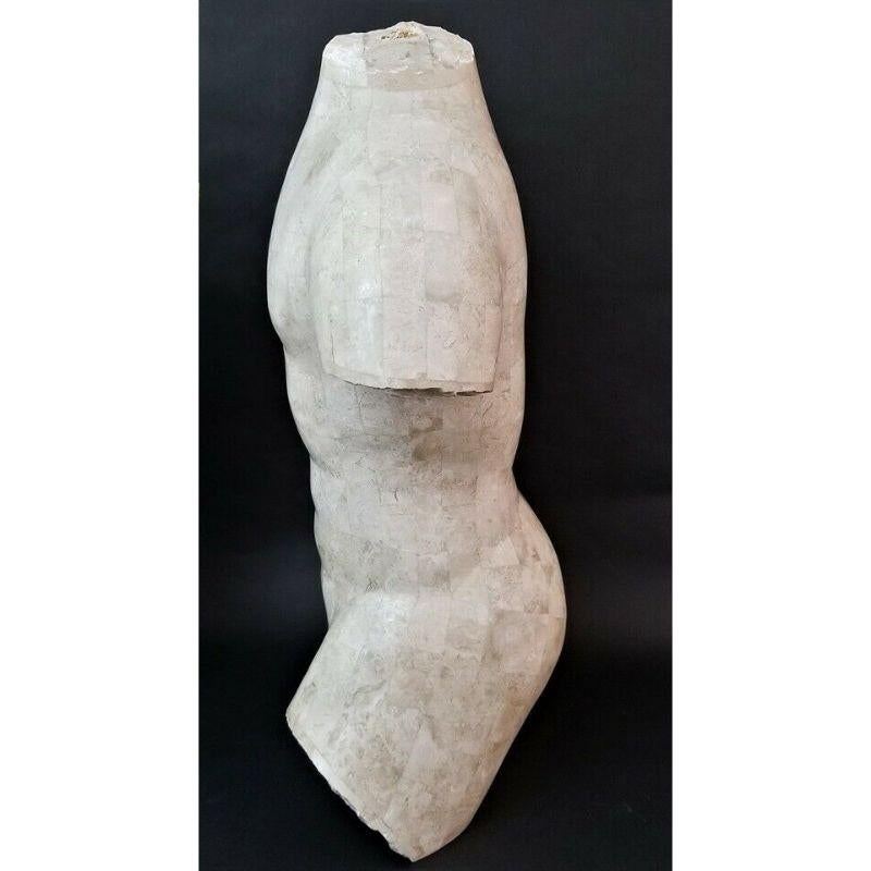 Marquis Collection of Beverly Hills Tessellated Stone Male Nude Torso
Circa 1990

Approximate Measurements
Male: 30