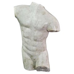 Marquis Collection of Beverly Hills Tessellated Stone Male Nude Torso