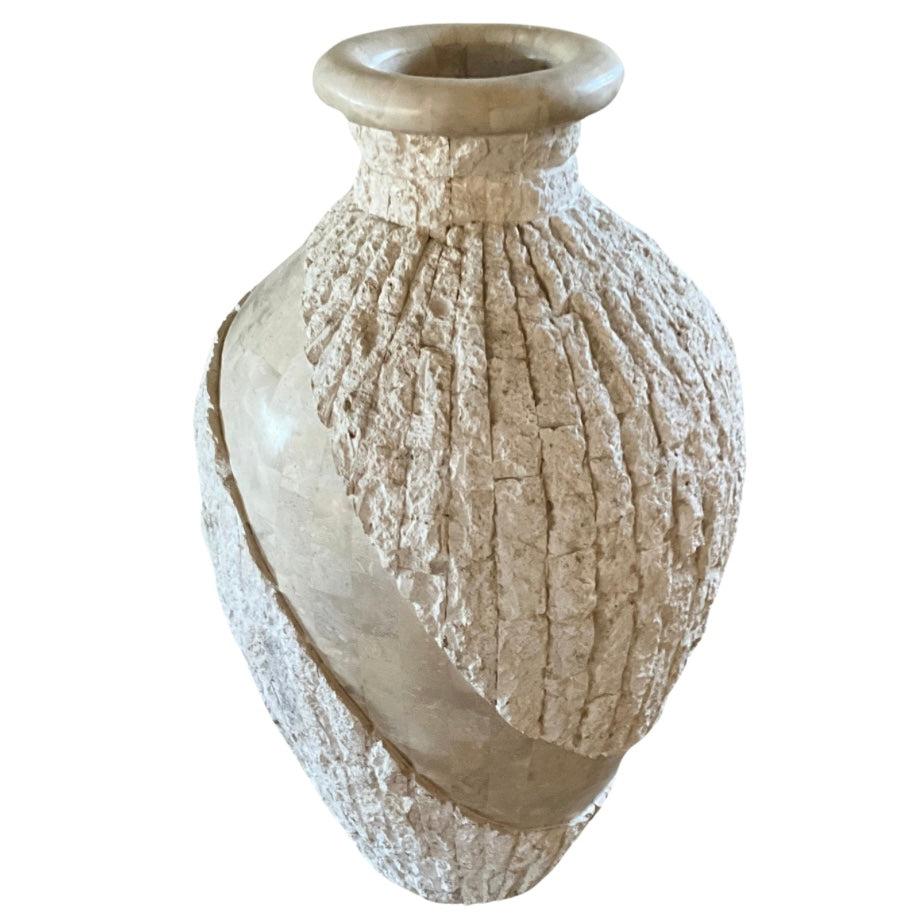 Marquis Collection of Beverly Hills

Tessellated Raw & Polished Stone oversized floor vase

Natural/Neutral Beige Tones