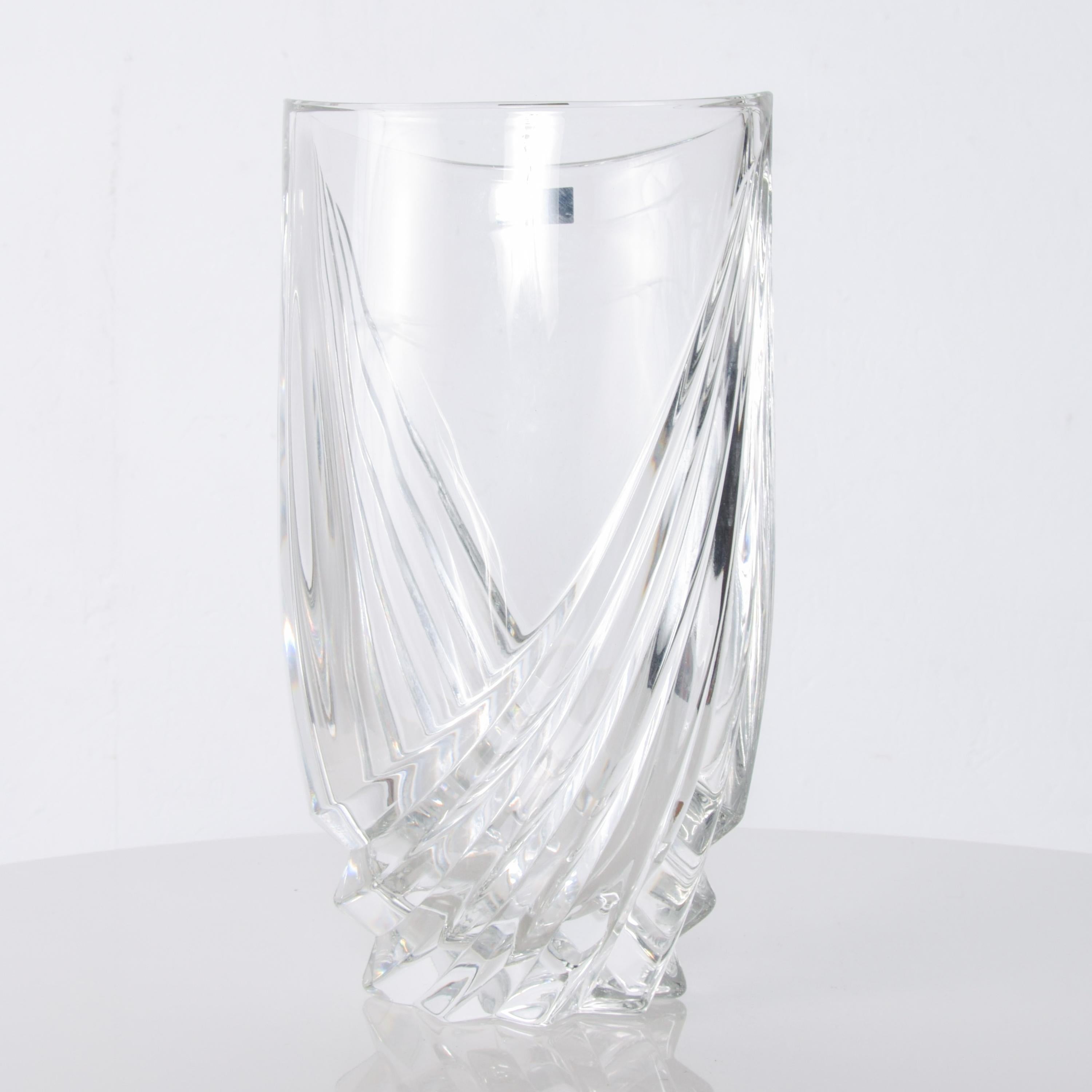 Elegant Marquis Crystal Vase by Waterford Made in Germany 1980s In Good Condition In Chula Vista, CA