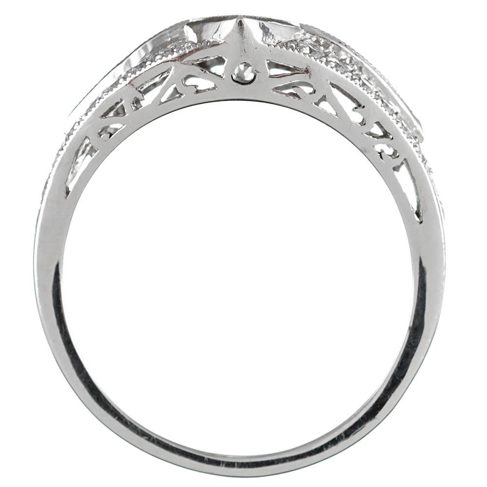 Women's Marquis Diamond and Sapphire Ring