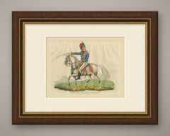 Marquis of Anglesey in Hussar Uniform with Raised Saber, Hand Colored, 1815
