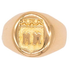 Marquis Signet Ring 18 Carats Gold