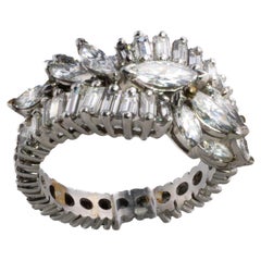 Marquise and Baguette Diamond Eternity Band Ring