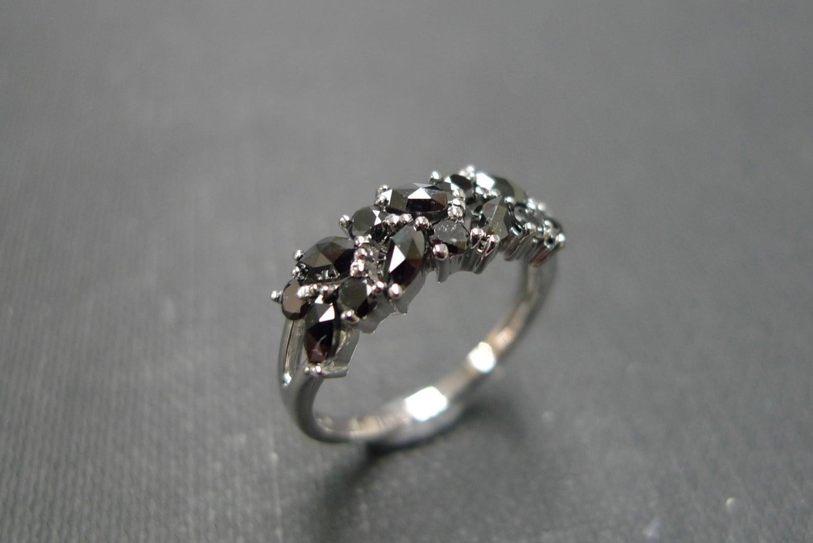 black marquise ring