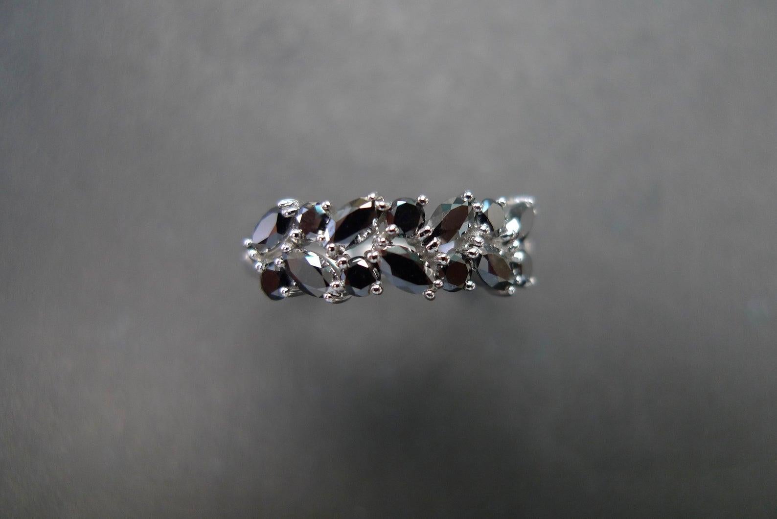 marquise black diamond engagement rings