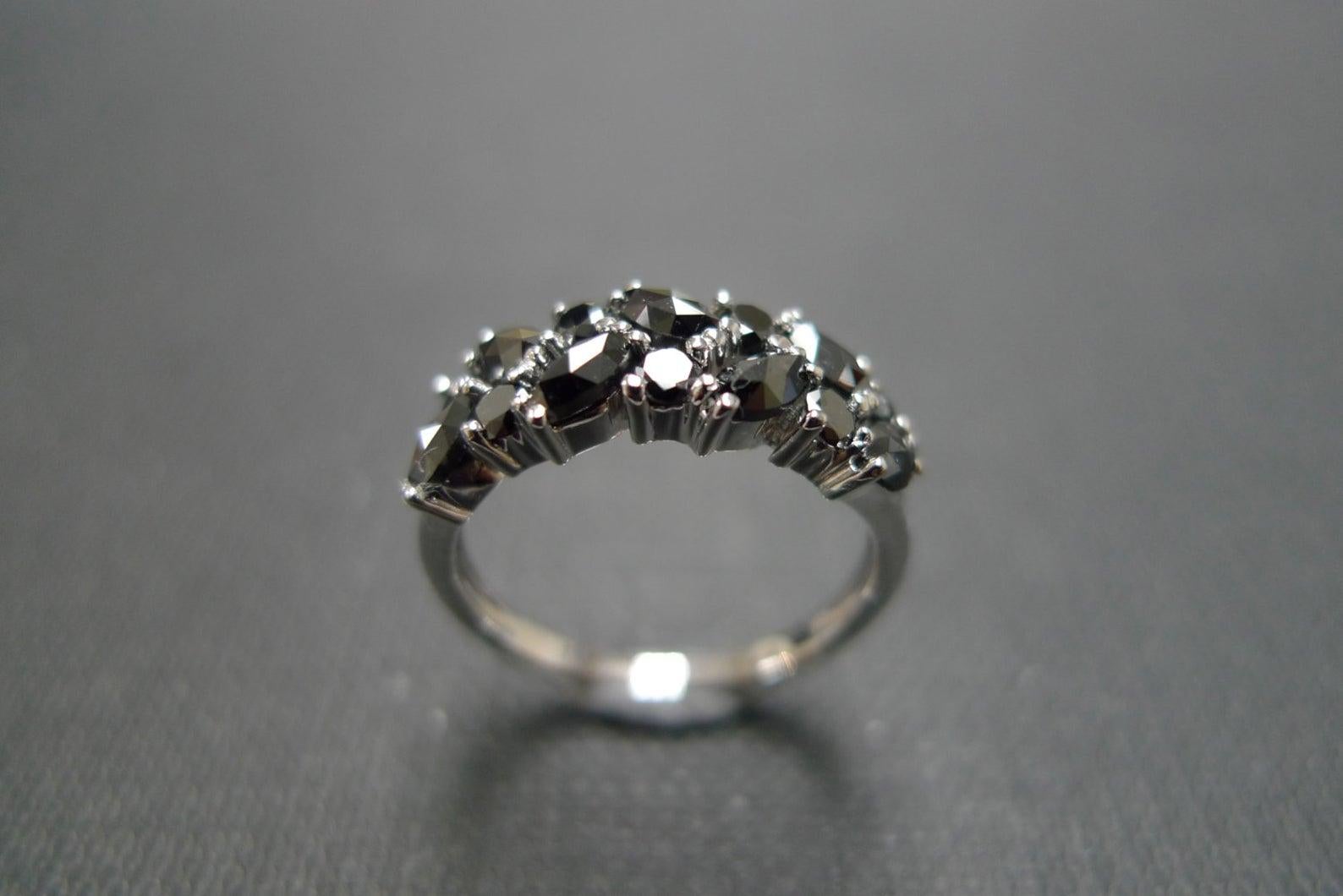 marquise black diamond engagement ring