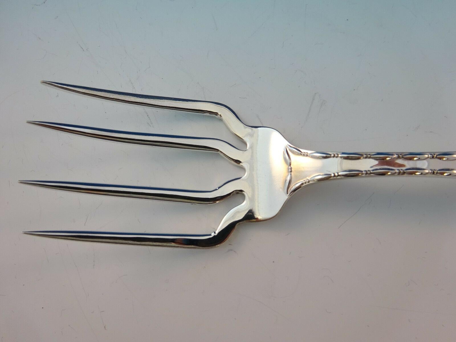Marquise by Tiffany & Co. Sterling Silver BBQ Serving Fork Custom Made In Excellent Condition In Big Bend, WI