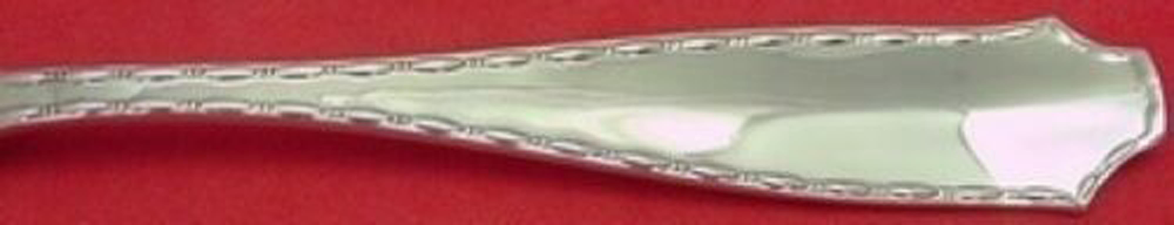 Sterling silver flat handle butter spreader 6
