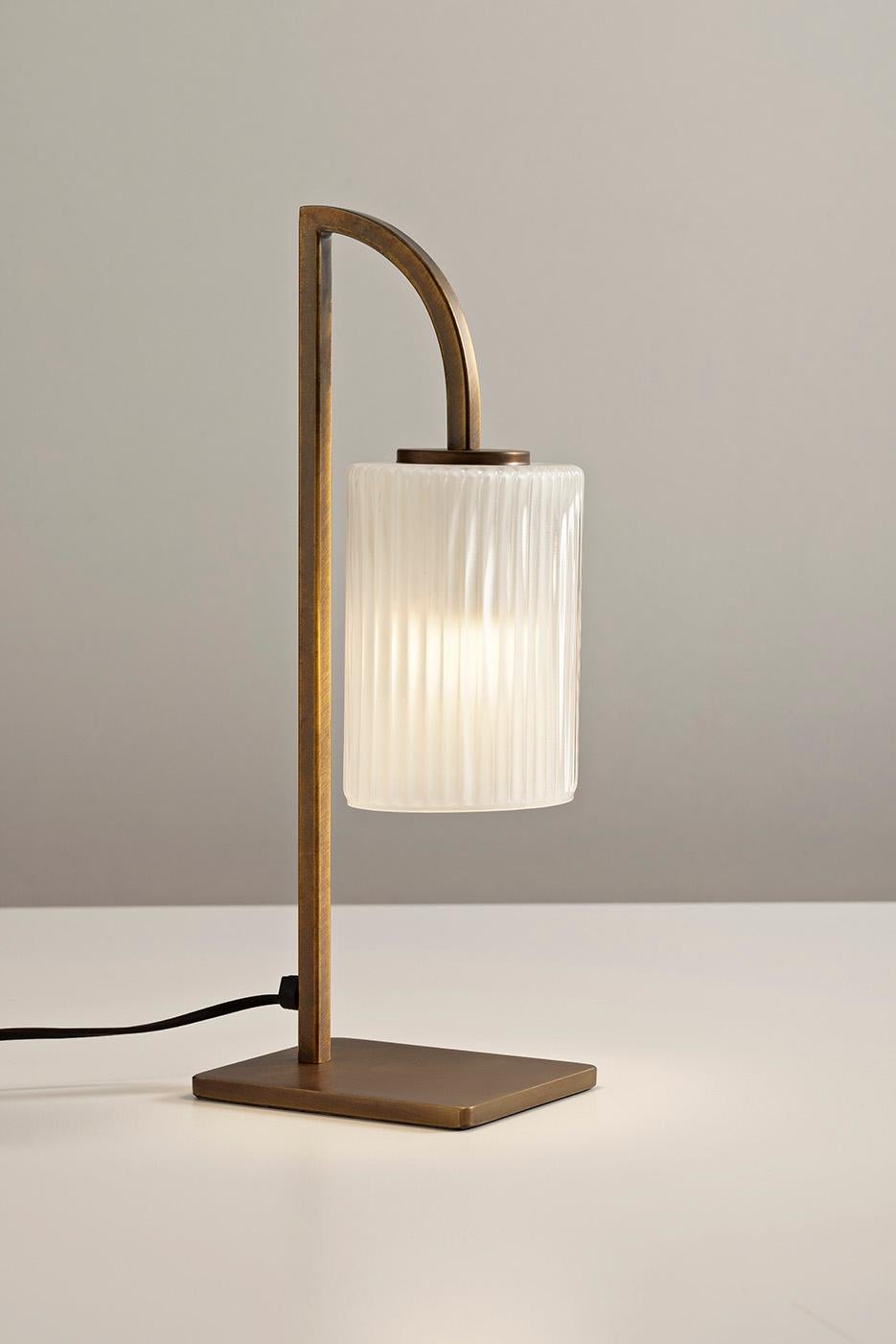 Burnished Marquise Cuspide Table Lamp by MM Lampadari For Sale