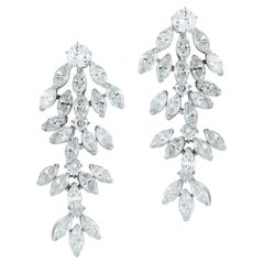 Marquise Cut Diamond Dangle Earrings