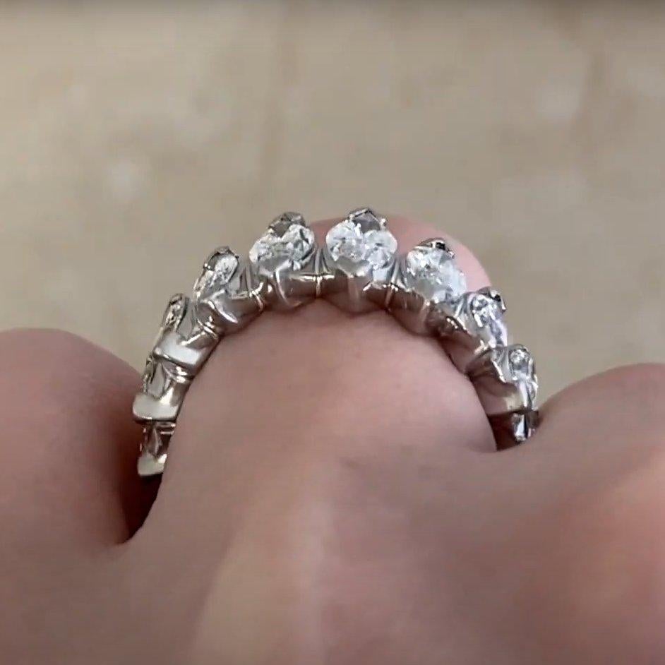 Marquise Cut Diamond Eternity Band (Approx. 4.5-Carats), Platinum im Zustand „Hervorragend“ im Angebot in New York, NY