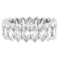 platinum marquise engagement ring Marquise Cut Diamond Platinum Eternity Band Ring